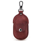 CF1109 For Galaxy Buds Crazy Horse Texture Clamshell Earphone Protective Leather Case with Hook, For Galaxy Buds