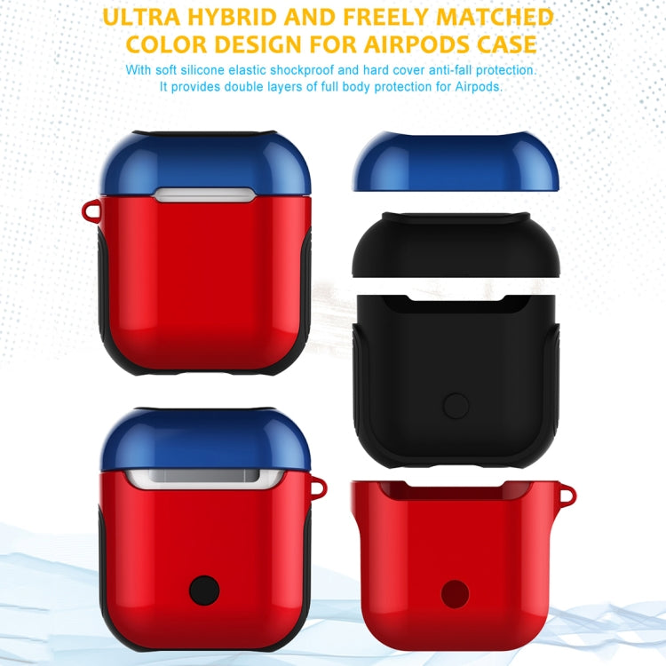 Varnished PC Bluetooth Earphones Case Anti-lost Storage Bag for Apple AirPods 1/2