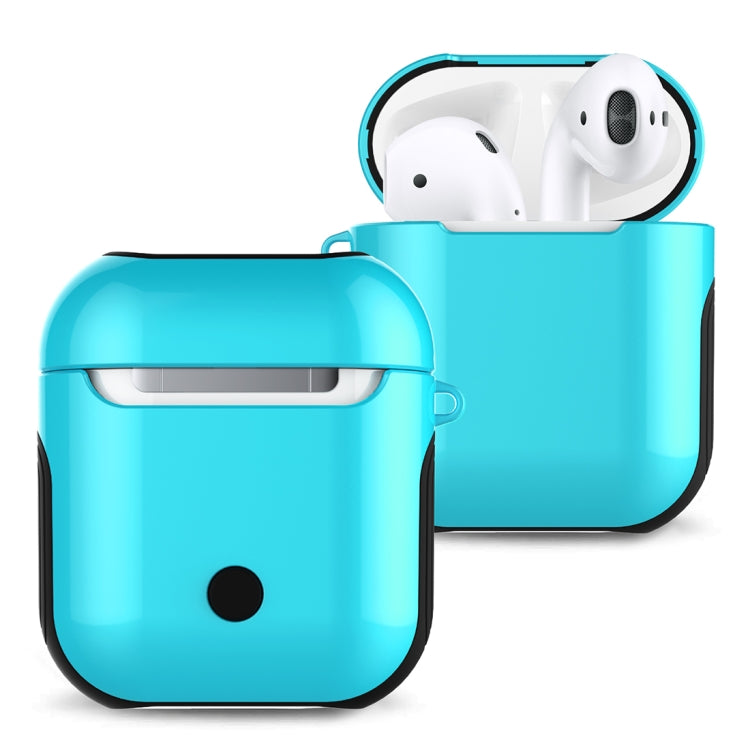 Varnished PC Bluetooth Earphones Case Anti-lost Storage Bag for Apple AirPods 1/2