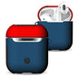 Frosted Rubber Paint + PC Bluetooth Earphones Case Anti-lost Storage Bag for Apple AirPods 1/2