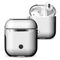 Frosted Rubber Paint + PC Bluetooth Earphones Case Anti-lost Storage Bag for Apple AirPods 1/2