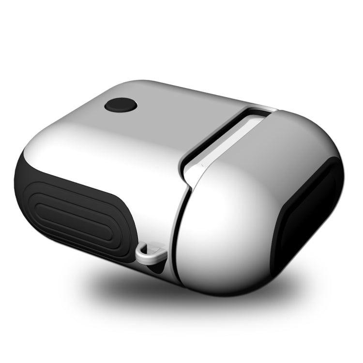 Frosted Rubber Paint + PC Bluetooth Earphones Case Anti-lost Storage Bag for Apple AirPods 1/2