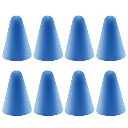 8 PCS Non-slip Mute Wear-resistant Nib Cover for Apple Pencil 1 / 2, Dark Blue, Mint Green, Transparent, White