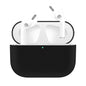 For AirPods Pro Solid Color Silicone Earphone Protective Case, Pink, Grey, Light Purple, Black, Yellow