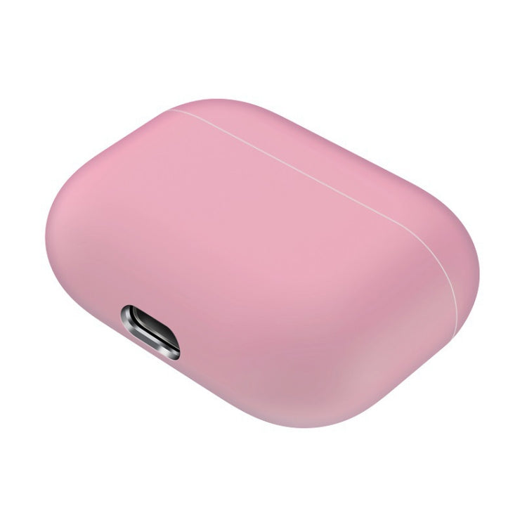 For AirPods Pro Solid Color Silicone Earphone Protective Case, Pink, Grey, Light Purple, Black, Yellow