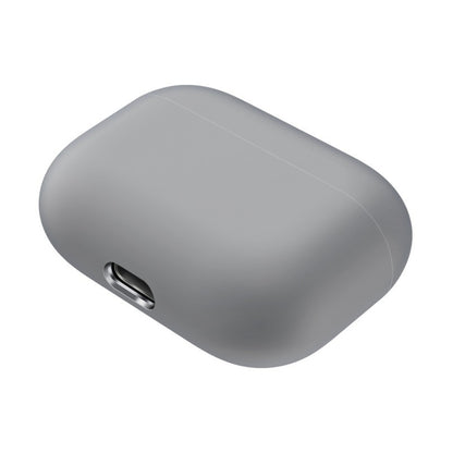 For AirPods Pro Solid Color Silicone Earphone Protective Case, Grey, Light Purple, Black, Yellow, Pink