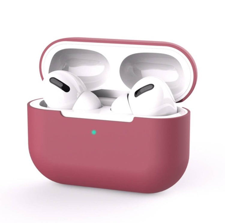 For AirPods Pro Solid Color Silicone Earphone Protective Case