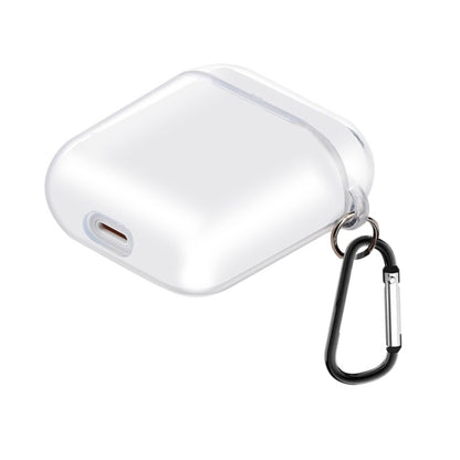 For AirPods 1 / 2 High Transparent TPU Earphone Protective Case with Hook