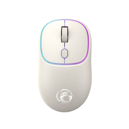 iMICE W-618 Rechargeable 4 Buttons 1600 DPI 2.4GHz Bluetooth Silent Wireless Mouse for Computer PC Laptop, W-618 2.4GHz & Bluetooth