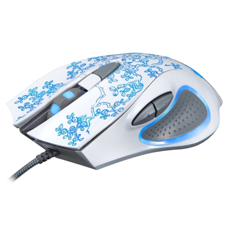 ZGB 169 USB 2400DPI Four-speed Adjustable LED Backlight Wired Optical E-sport Gaming Mouse with Counter Weight, Length: 1.45m