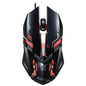 Chasing Leopard V17 USB 2400DPI Four-speed Adjustable Line Pattern Wired Optical Gaming Mouse with LED Breathing Light, Length: 1.45m, V17, V17 Jet Black