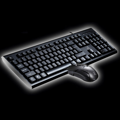 Chasing Leopard Q9 1600 DPI Professional Wired Grid Texture Gaming Office Keyboard + Optical Mouse Kit