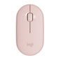 Logitech Pebble Cobblestone Shape Thin 3-keys 1000DPI Mute Wireless Bluetooth Optical Mouse, Wireless Range: 10m