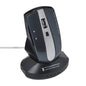 MZ-011 2.4GHz 1600DPI Wireless Rechargeable Optical Mouse with HUB Function, White + Royal Blue, Pearl White, Blue, Silver, Black, Black Silver