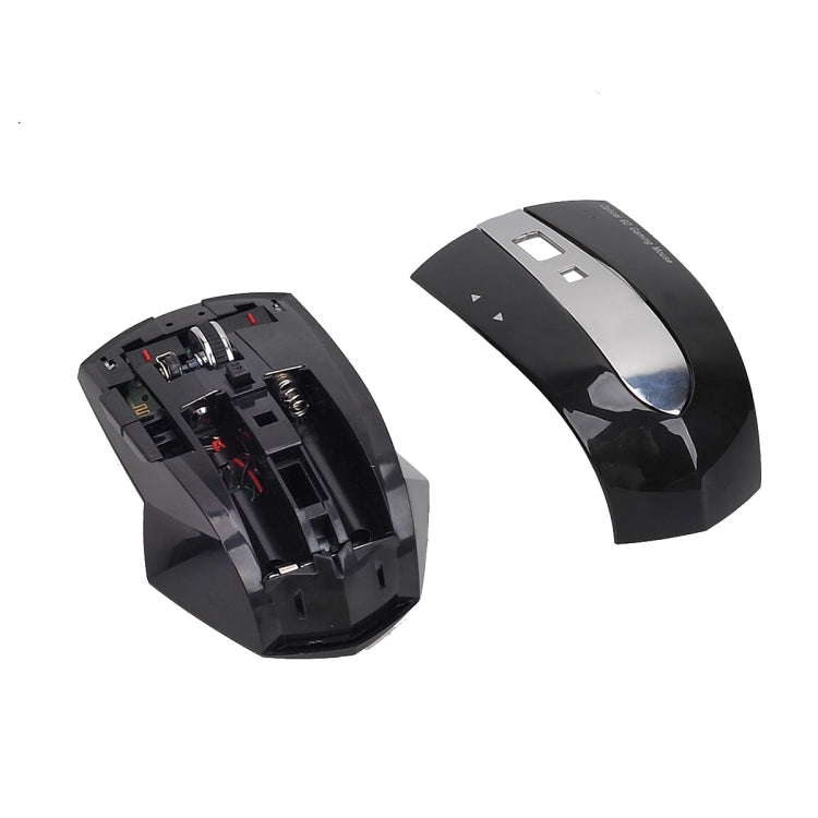 MZ-011 2.4GHz 1600DPI Wireless Rechargeable Optical Mouse with HUB Function, White + Royal Blue, Pearl White, Blue, Silver, Black, Black Silver