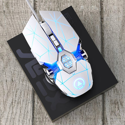 YINDIAO 3200DPI 4-modes Adjustable 7-keys RGB Light Wired Gaming Mechanical Mouse, Style: Audio Version, Style: Audio Version