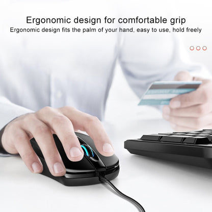 YINDIAO G2 1000DPI 3-keys RGB Light Wired Business Mouse