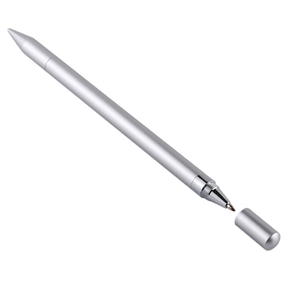 2 in 1 Stationery Writing Tools Metal Ballpoint Pen Capacitive Touch Screen Stylus Pen for Phones, Tablets