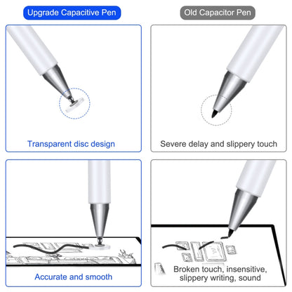 2 in 1 Stationery Writing Tools Metal Ballpoint Pen Capacitive Touch Screen Stylus Pen for Phones, Tablets