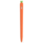 LOVE MEI For Apple Pencil 2 Carrot Shape Stylus Pen Silicone Protective Case Cover, For Apple Pencil 2