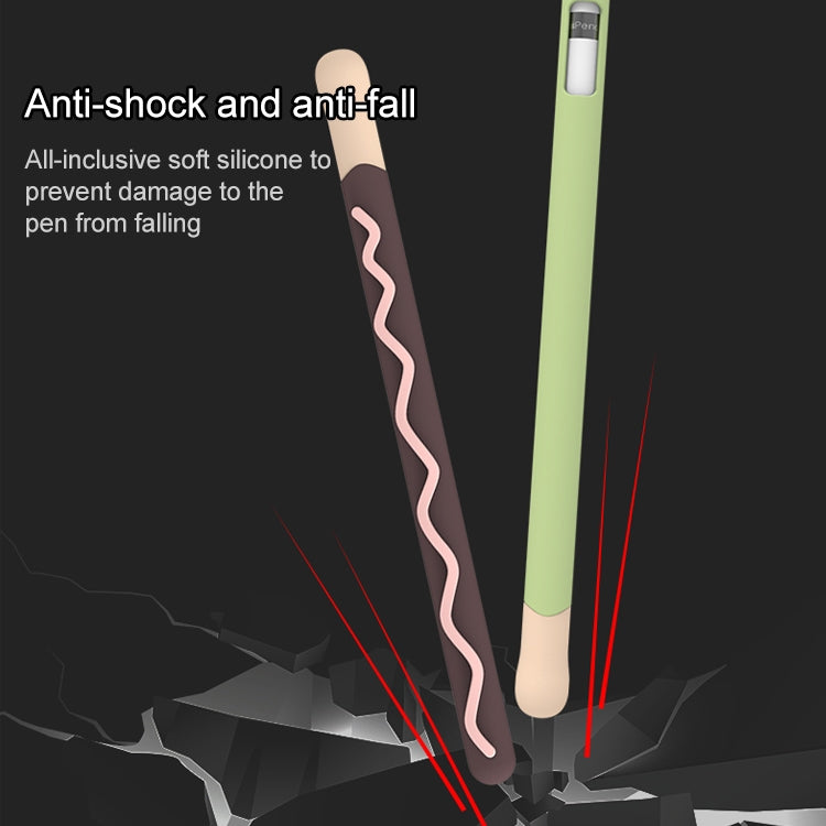 LOVE MEI For Apple Pencil 2 Stripe Design Stylus Pen Silicone Protective Case Cover, For Apple Pencil 2