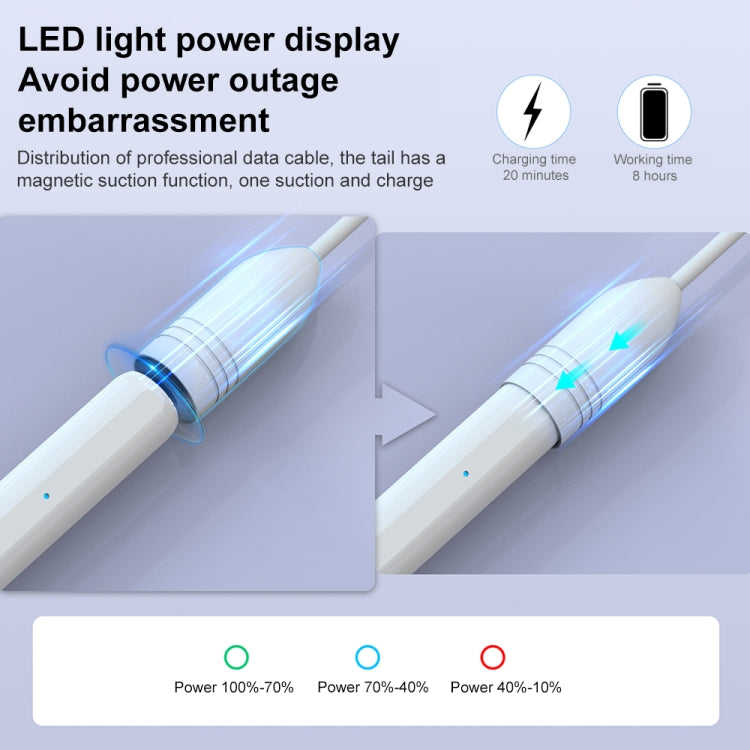 Mutural P-950B Tilt Pressure Sensor Capacitive Stylus Pen with Palm Rejection for iPad 2018 or Later