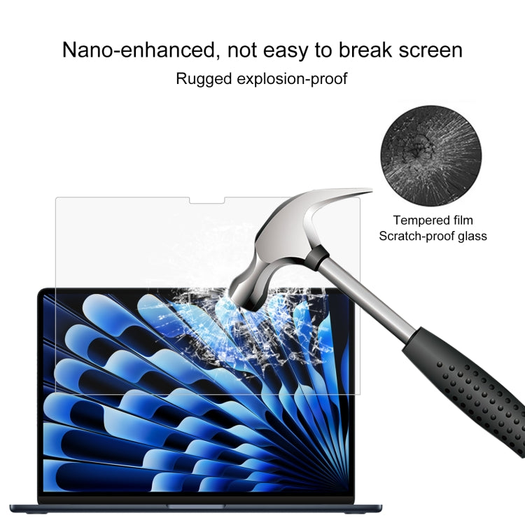 For MacBook Air 15.3 inch A2941 2023 0.26mm 9H Surface Hardness Explosion-proof Tempered Glass Film