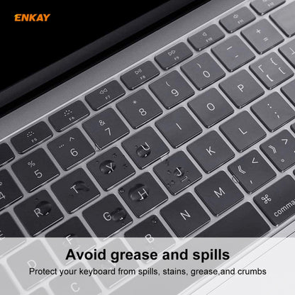 ENKAY TPU Keyboard Protector Cover for MacBook Air 13.3 inch A1932 (2018), EU Version