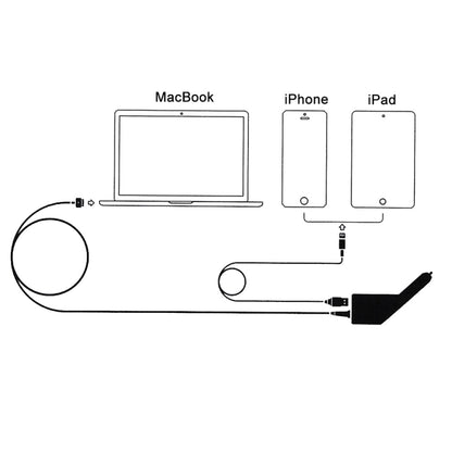 60W 16.5V 3.65A 5 Pin T Style MagSafe 2 Car Charger with 1 USB Port for Apple Macbook A1465 / A1502 / A1435 / MD212 / MD2123 / MD662, Length: 1.7m