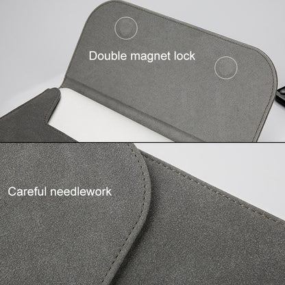 2 in 1 Horizontal Matte Leather Laptop Inner Bag + Power Bag for MacBook 12 inch A1534 (2015 - 2017), MacBook 12 inch A1534 (2015 - 2017)