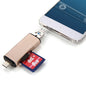 3 in 1 Type-c & Micro USB & USB 2.0 3 Ports SD / TF Card Reader for OTG Enabled Smartphones / PC