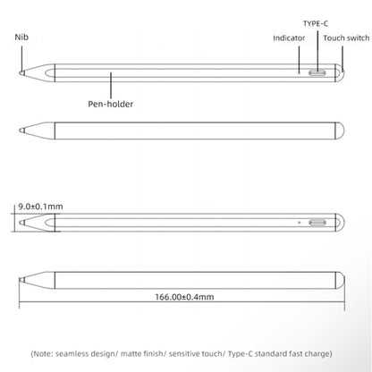 ROCK B02 For iPad Tablet PC Anti-mistouch Active Capacitive Pen Stylus Pen