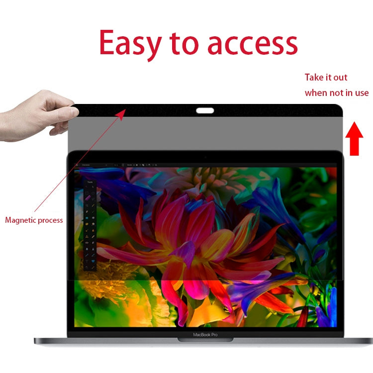 Magnetic Privacy Anti-glare PET Screen Film for MacBook Pro 15.4 inch with Touch Bar (A1707)