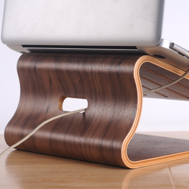 SamDi Artistic Wood Grain Desktop Heat Radiation Holder Stand Cradle for Apple Macbook, ASUS, Lenovo