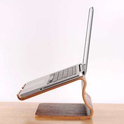 SamDi Artistic Wood Grain Desktop Heat Radiation Holder Stand Cradle for Apple Macbook, ASUS, Lenovo