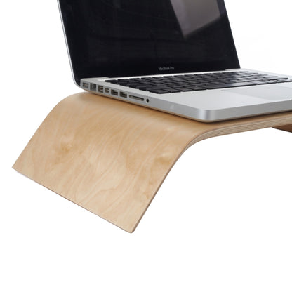 SamDi Artistic Wood Grain Desktop Holder Stand Cradle for Apple Macbook, ASUS, Lenovo