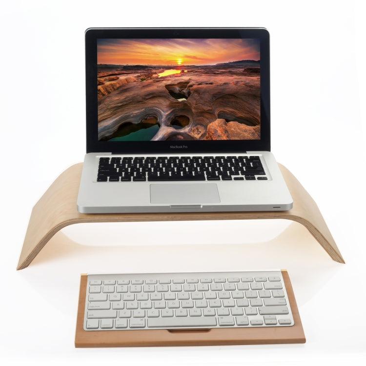 SamDi Artistic Wood Grain Desktop Holder Stand Cradle for Apple Macbook, ASUS, Lenovo