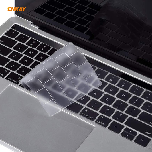 ENKAY TPU Keyboard Protector Cover for MacBook Pro 13.3 inch A1706 / A1989 / A2159 & Pro 15.4 inch A1707 / A1990 (withTouch Bar) , US Version