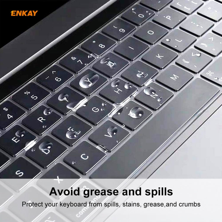 ENKAY TPU Keyboard Protector Cover for MacBook Pro 13.3 inch A1706 / A1989 / A2159 & Pro 15.4 inch A1707 / A1990 (withTouch Bar) , US Version