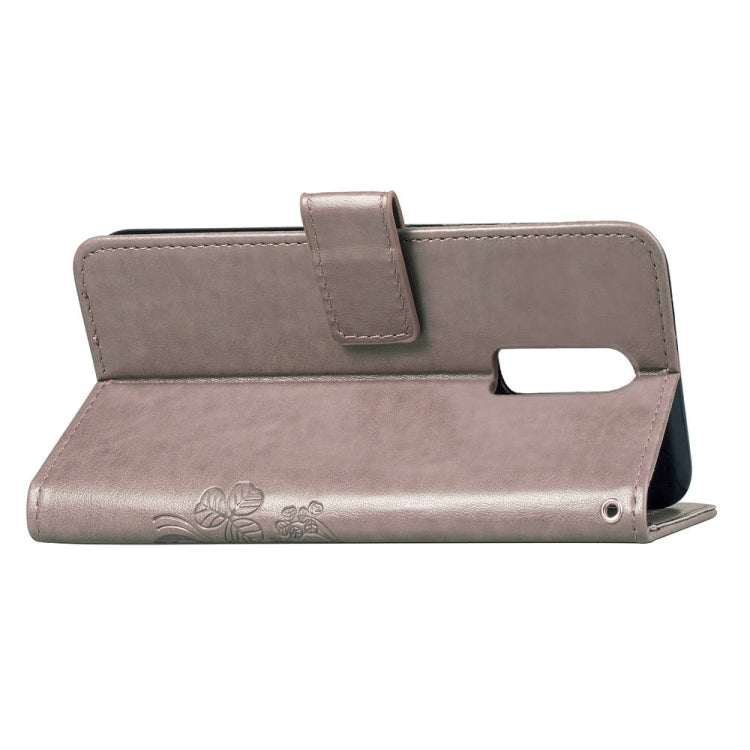 Lucky Clover Pressed Flowers Pattern Leather Case for OnePlus 6T, with Holder & Card Slots & Wallet & Hand Strap, For OnePlus 6T