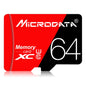 MICRODATA 64GB High Speed U3 Red and Black TF(Micro SD) Memory Card