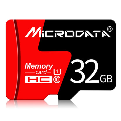 MICRODATA 32GB U1 Red and Black TF(Micro SD) Memory Card, 32GB