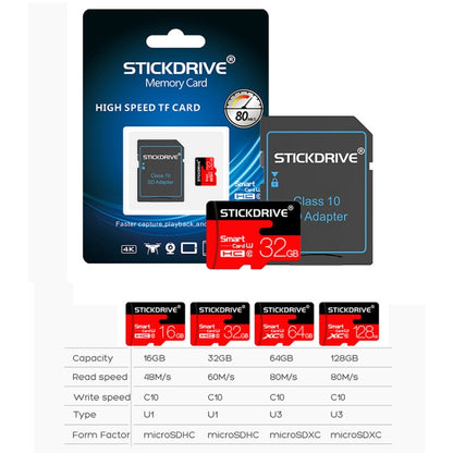 Stickdrive 128GB High Speed Class 10 Micro SD(TF) Memory Card, 128GB