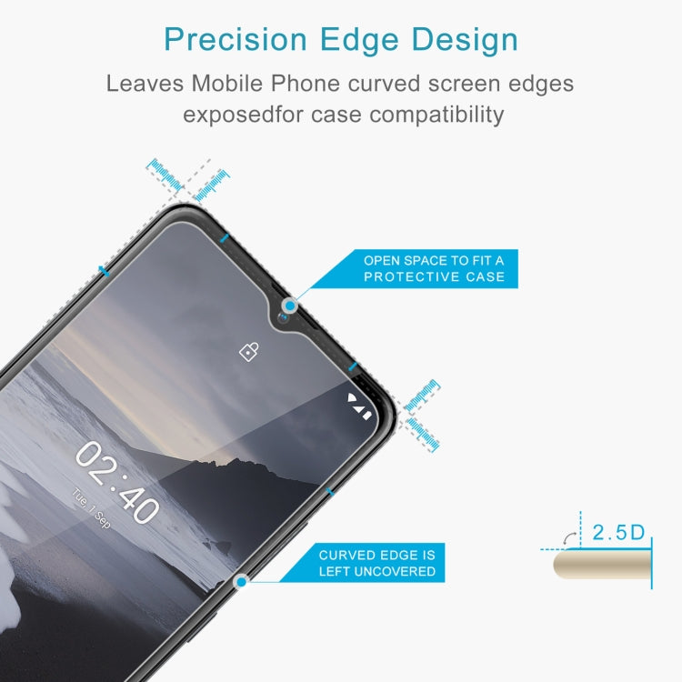 For Nokia 2.4 0.26mm 9H 2.5D Tempered Glass Film, For Nokia 2.4 (1 PC)