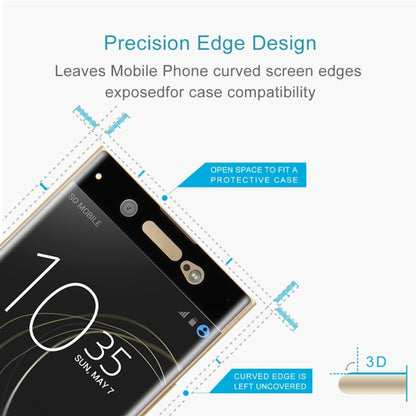 25 PCS For Sony Xperia XA1 Ultra 0.33mm 9H Surface Hardness 3D Curved Full Screen Tempered Glass Screen Protector