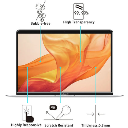 2 PCS 0.26mm 9H Surface Hardness Explosion-proof Tempered Glass Film for MacBook Air 13.3 (2018)