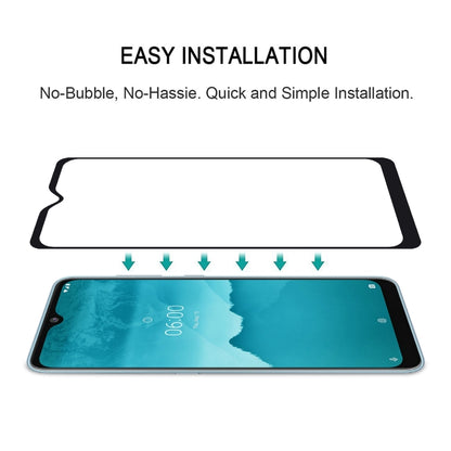 For Nokia 6.2 Full Glue Full Cover Screen Protector Tempered Glass film