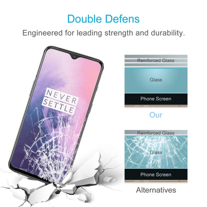 50 PCS 0.26mm 9H 2.5D Tempered Glass Film for OnePlus 7