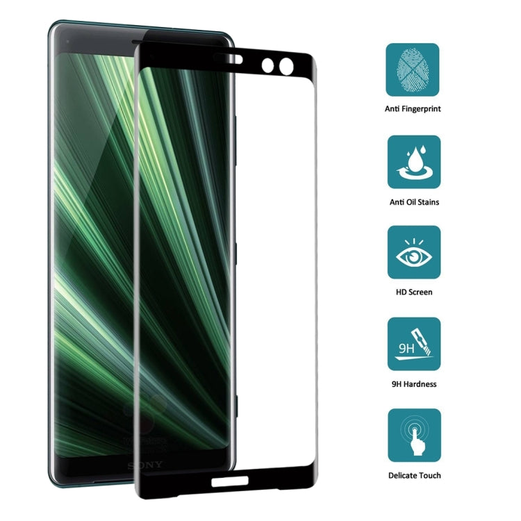 9H 3D Curved Full Screen Tempered Glass Film for Sony Xperia XZ3