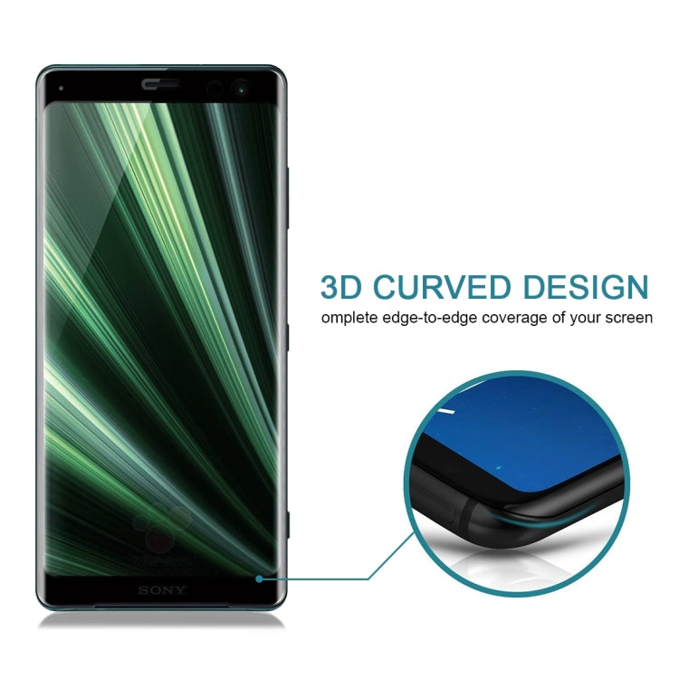 9H 3D Curved Full Screen Tempered Glass Film for Sony Xperia XZ3